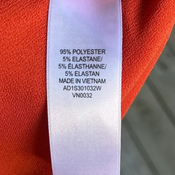 Adrianna Papell V-Neck Open String Sleeve Top Color Chili Size 1X. NEW - Picture 10 of 11